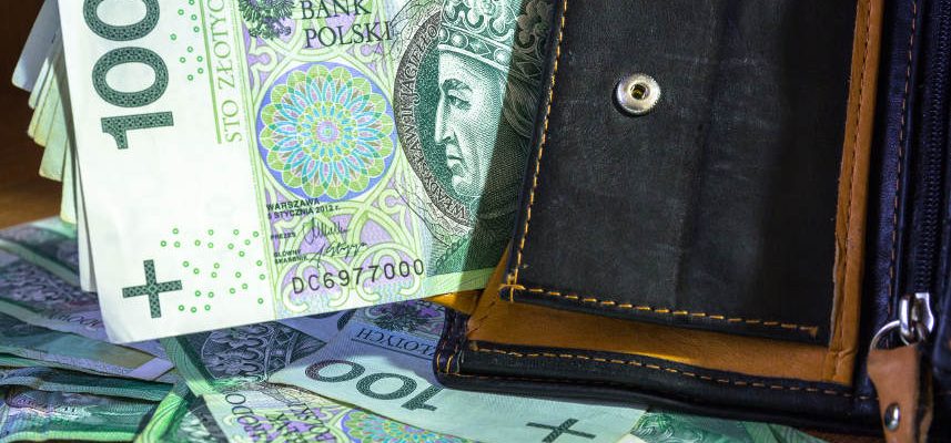 plik banknotów